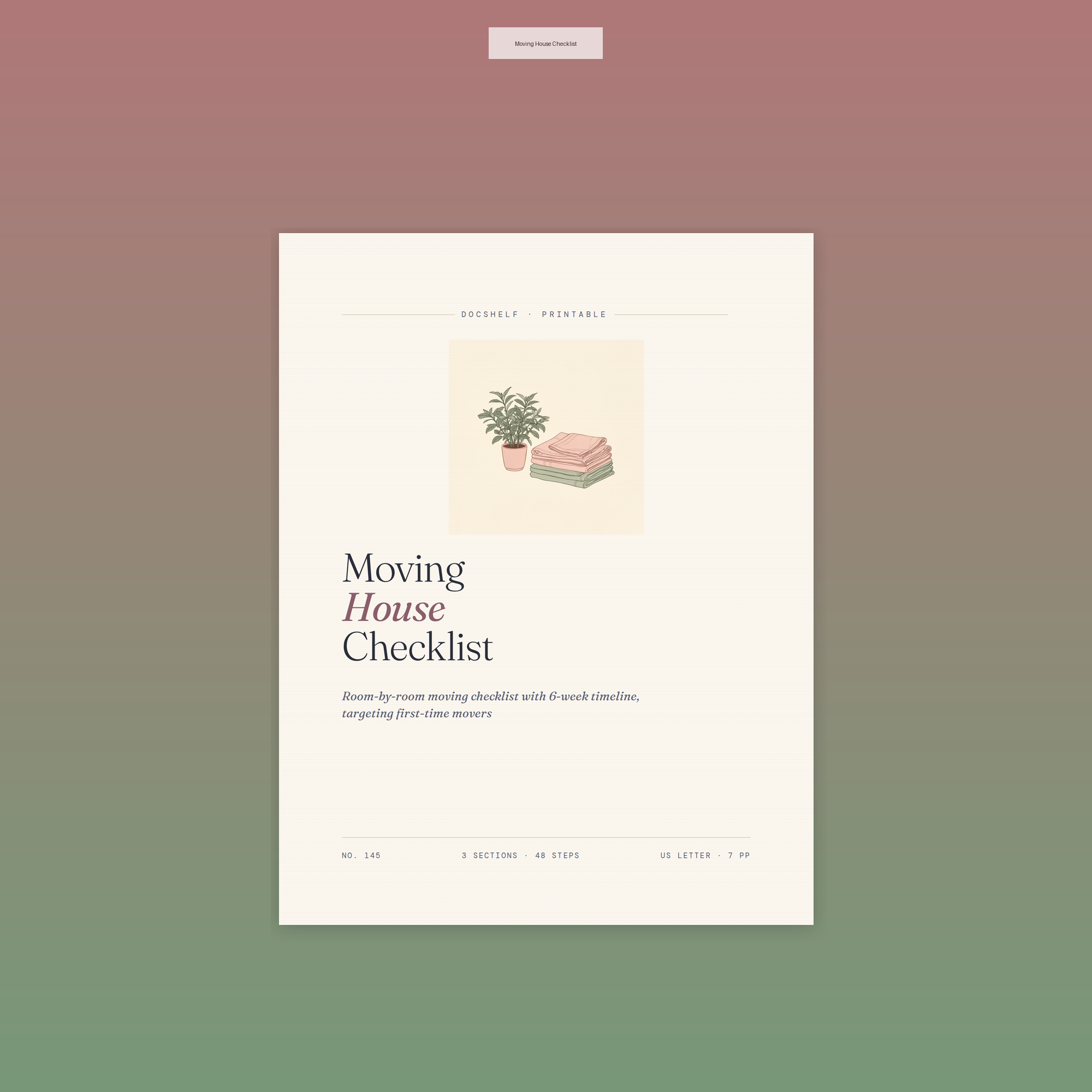 Moving House Checklist