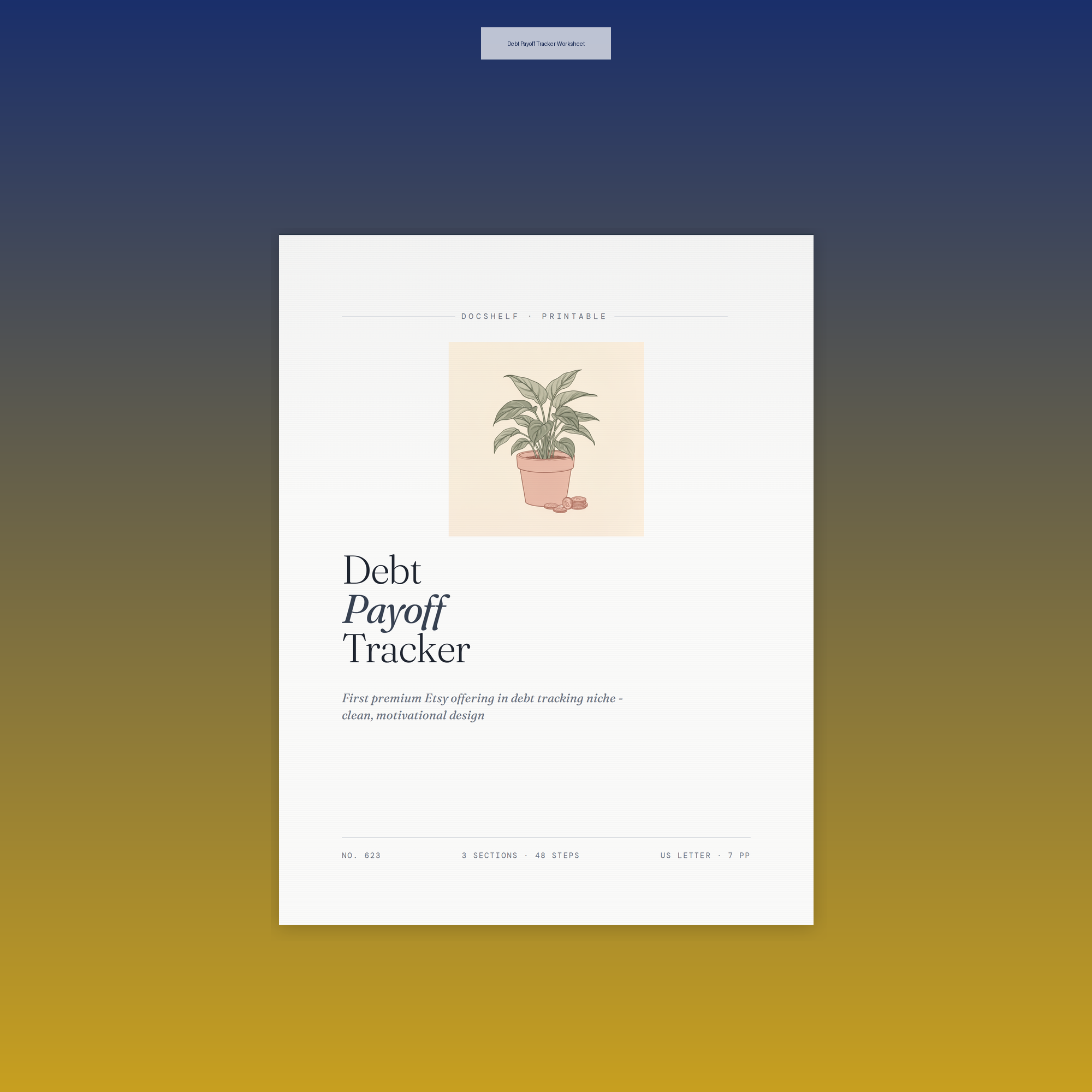 Debt Payoff Tracker Worksheet